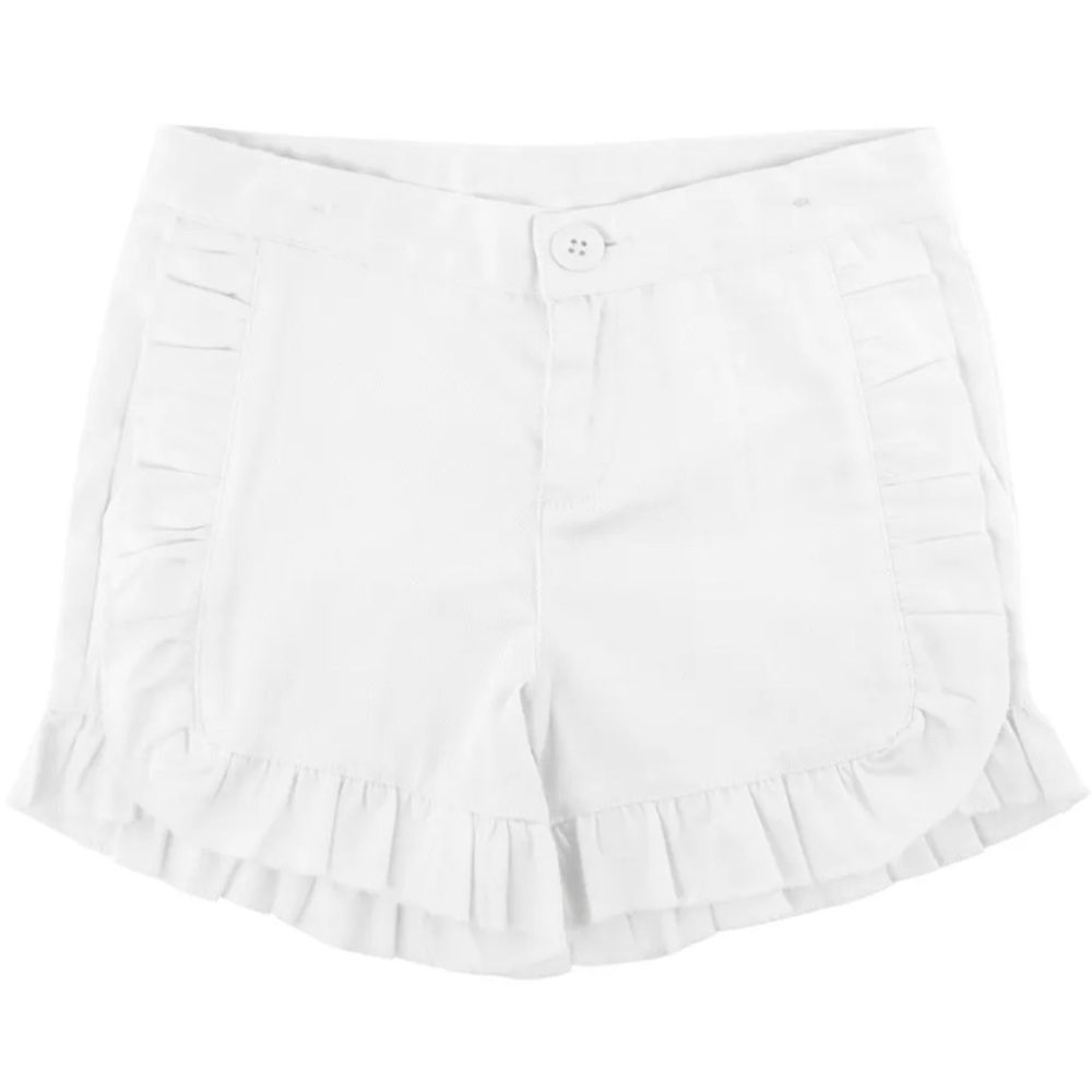 NWOT Ruffle Butts White Ruffled Girl Shorts